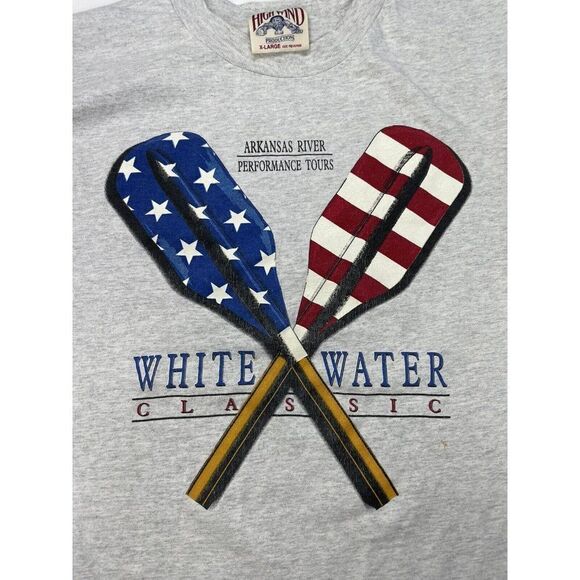 VINTAGE Arkansas River Performance Tour White Water Classic T-shirt Men XL 90s - Picture 2 of 8